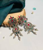 Graceful high quality german silver earrings