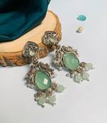 Graceful high quality german silver earrings