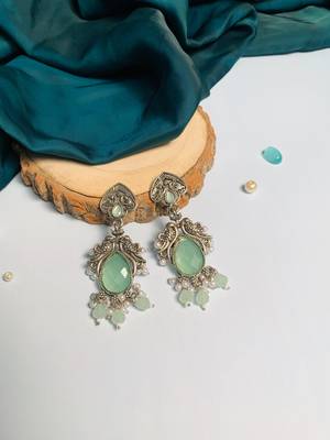 Graceful high quality german silver earrings 4