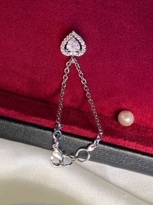 Sparkling ad silver plated watch charm 3