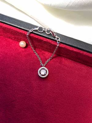 Sparkling ad silver plated watch charm 2