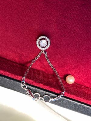 Sparkling ad silver plated watch charm 3