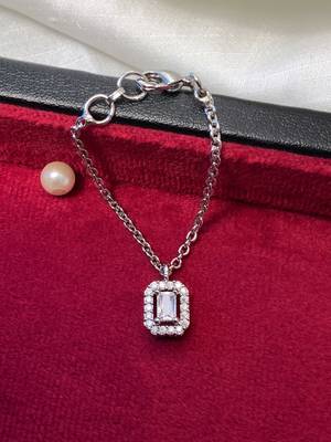 Sparkling ad silver plated watch charm 2