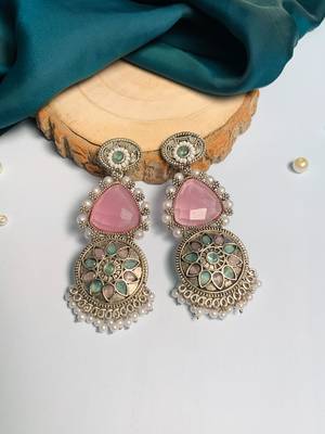 Graceful high quality german silver earrings 3
