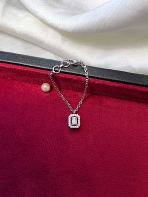 Sparkling ad silver plated watch charm 3