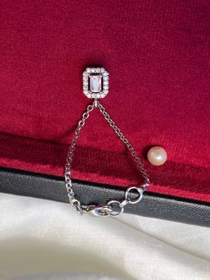 Sparkling ad silver plated watch charm 4