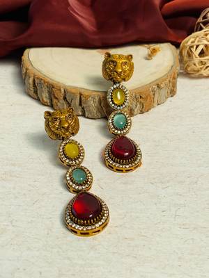 High-quality meticulous gold plated earring 1