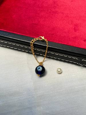 Exquisite evil eye gold plated watch charm 2