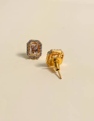 Gold-plated cz studded jewellery set 2