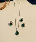 Silver-plated ad jewellery set