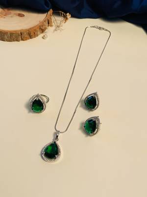 Silver-plated ad jewellery set 3