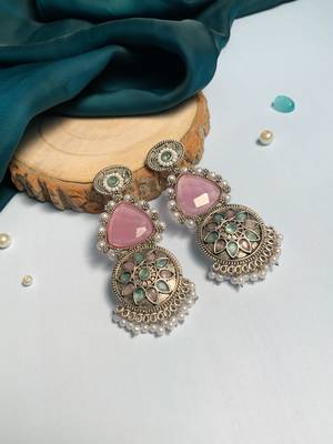Graceful high quality german silver earrings 1