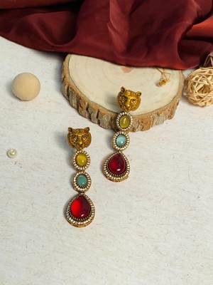 High-quality meticulous gold plated earring 4