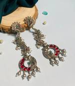 Graceful high quality german silver earrings