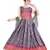 Aura pura crepe long grown kids dress with net dupatta
