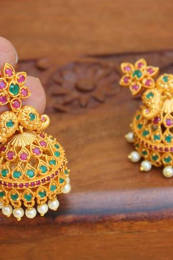 Matte finish earring