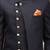 Men's navy blue indo western dhoti sherwani
