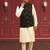 Men's fawn kurta pajama with nehru jacket