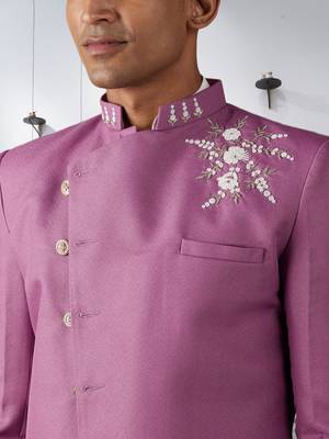 Men's purple indo western sherwani 3