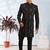 Men's black indo western sherwani