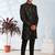 Men's black indo western sherwani