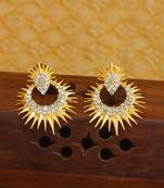 Gold platted cz earring