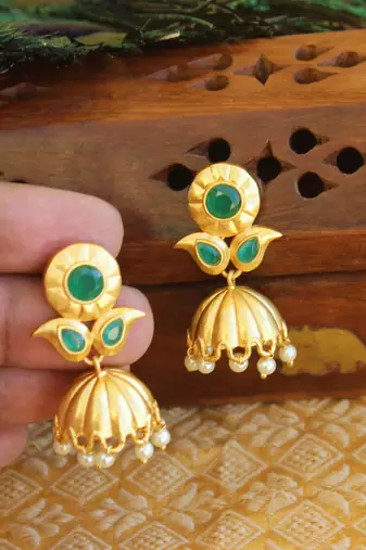 Matte finish earring