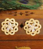 Gold platted cz earring