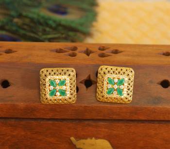 Matte finish earring 1