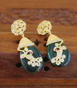 Gold platted cz earring