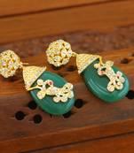 Gold platted cz earring