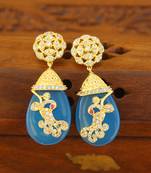 Gold platted cz earring