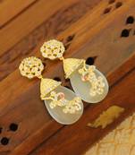 Gold platted cz earring