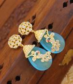 Gold platted cz earring