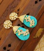 Gold platted cz earring