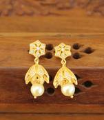 Gold platted cz earring