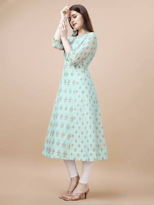 Premium women cotton printed kurti 2