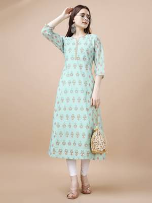 Premium women cotton printed kurti 3