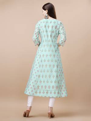 Premium women cotton printed kurti 5