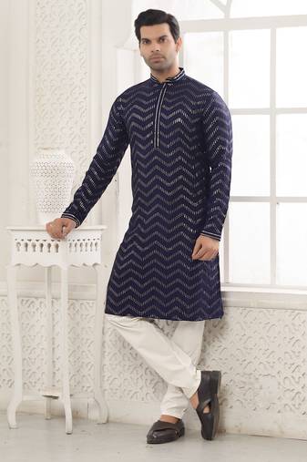 Arruga stylish matt gold sequins kurta pajama
