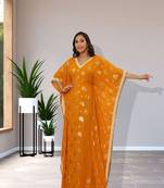 Royal Printed Fabric Dress Party Wear Dubai Crystal Stone Work Kaftan Islamic Abaya Very Gown