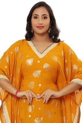 Royal Printed Fabric Dress Party Wear Dubai Crystal Stone Work Kaftan Islamic Abaya Very Gown 3