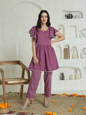 Purple stylish co-ord 1