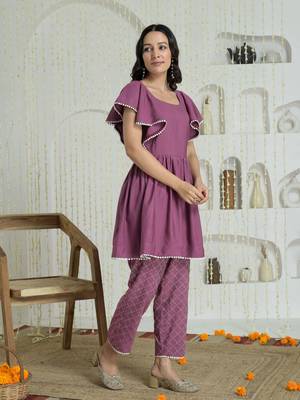 Purple stylish co-ord 3