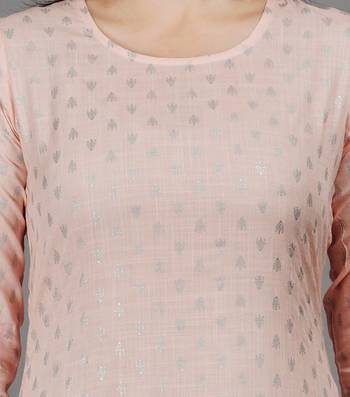 Pink Solid  Rayon Kurta 6