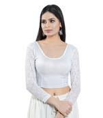 White Cotton Plain Blouse