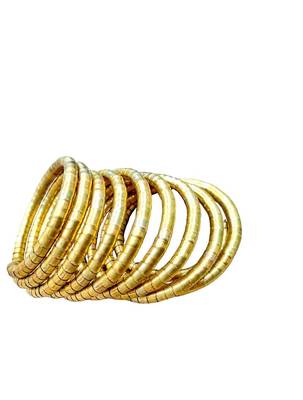 Spiral Indian gold bracelet bangle 2