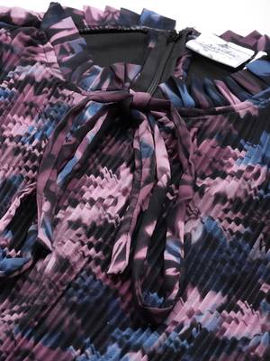 Aarika womens party wear black colour floral print georgette dress 2