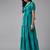 Aarika womens party wear turquoise colour solid georgette dress