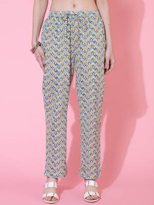 Gulmohar jaipur rayon calf length length printed semi-flared 3/4 sleeve round kurta bottom dupatta set 5